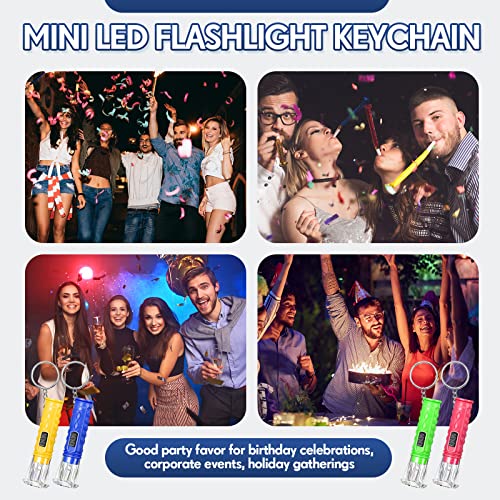 Mini LED Keychain Flashlights 500 Pack - Portable Small Torch Lights for Gifts & Events
