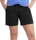 Hanes Women's Jersey Pocket Shorts - Comfortable Drawstring Cotton Shorts | 7" Inseam