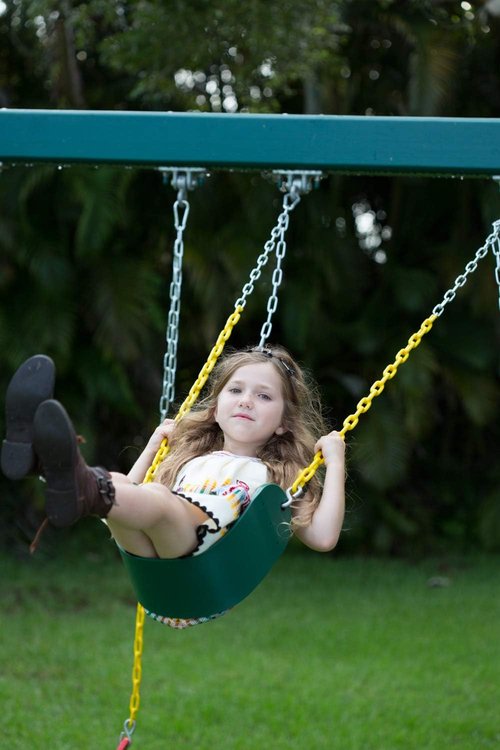 New Bounce Swing Seat - Heavy-Duty Outdoor Swing Set Accessory with Rust-Proof Chain | Green, 1 Pack