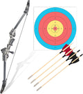 Skiennix Mini Compound Bow Set - 5.9"/7.2"/18.7" with Arrows | Left & Right Hand for Hunting & Practice
