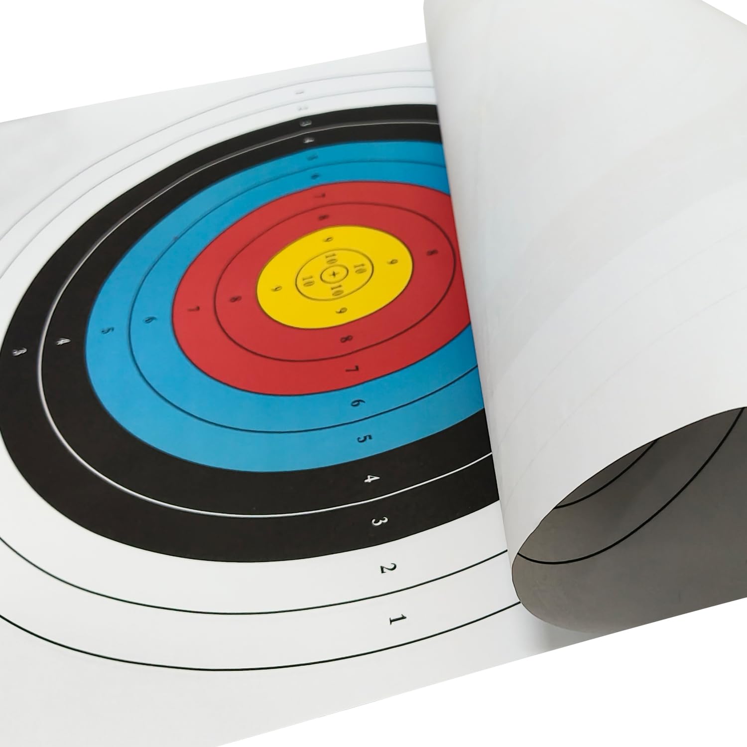 THREE ARCHERS Archery Targets Paper 20pcs Standard Archery Target for Backyard 23.6In 10 Ring Bow and Arrow Targets Face for Hunting & Shooting Archery Accessories for Target Practice