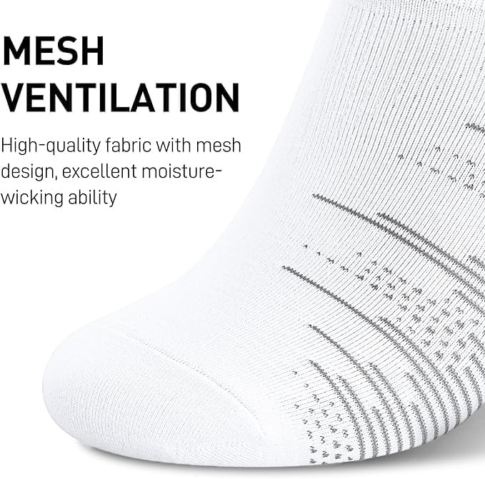 Wernies No Show Socks for Men - 10 Pairs of Low Cut Cotton Socks with Non-Slip Grips | Sizes 6-10 & 11-13