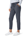 G Gradual Women's 7/8 Stretch Ankle Pants - Deep Pockets for Golf, Lounge & Travel