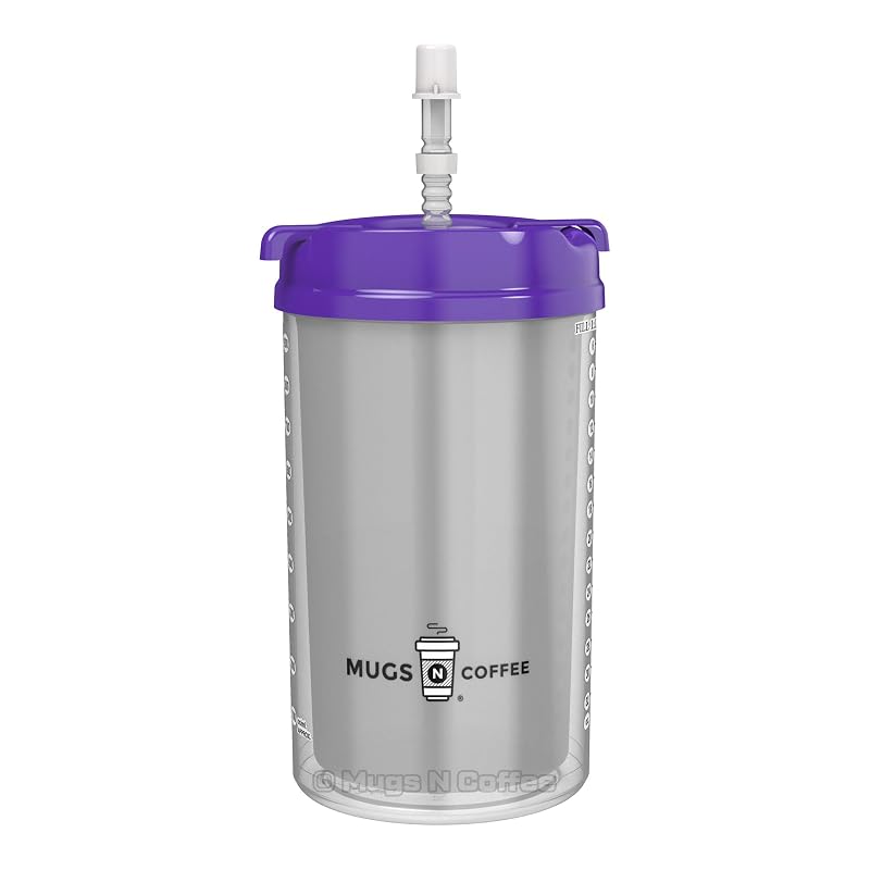 32 oz Travel Mug with Lid - Double Wall Insulation, BPA-Free, Leak-Resistant - Purple