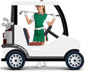 Life Size Golf Cart Cardboard Cutout by [Brand Name] - Perfect Photo Booth Prop for Parties & Events