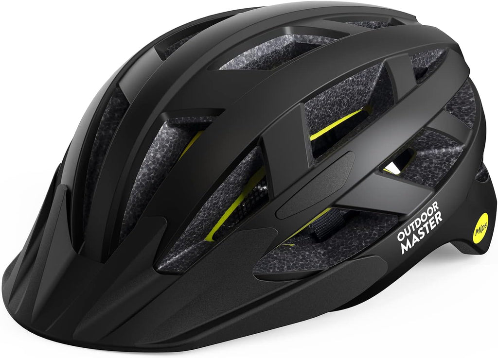 OutdoorMaster Gem MIPS Cycling Helmet - Ventilated Design with Two Removable Liners | Youth & Adult Sizes