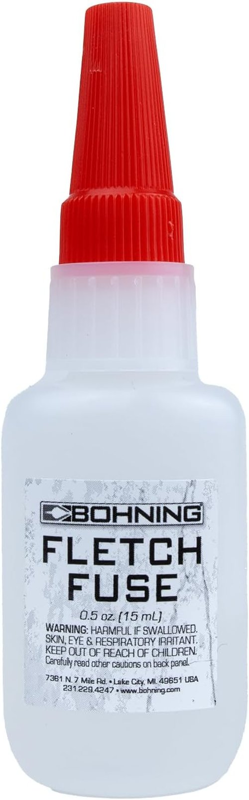 Bohning Fletch Fuse Instant Glue - Strong Adhesive for Fletching Arrows | 1/2 Oz