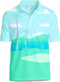 Tipsy Elves Men’s Golf Polo Shirt - Moisture-Wicking Stretch Fabric for Ultimate Comfort - Athletic Fit