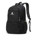 CLANTRILOBITE Lightweight Packable Travel Backpack, 30L Black Daypack Hiking Backpack for Women Men, Waterproof and Foldable, Travel Backpack Carry on Flight Approved