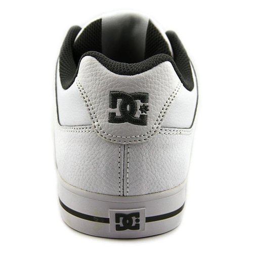 DC Men's Pure Casual Low Top Skate Shoe, White/Battleship/White, 9.5 D US
