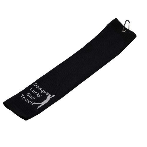 Dad Golf Towel Embroidered Golf Towel Gift Daddy’s Lucky Golf Towel Golf Father Gift Golf Towel Gift Papa Golf Towel (Daddy’s Lucky Golf Towel)