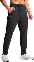 G Gradual Men's Athletic Sweatpants - Stretchy Long Joggers with Zipper Pockets | 30"-36" Inseam