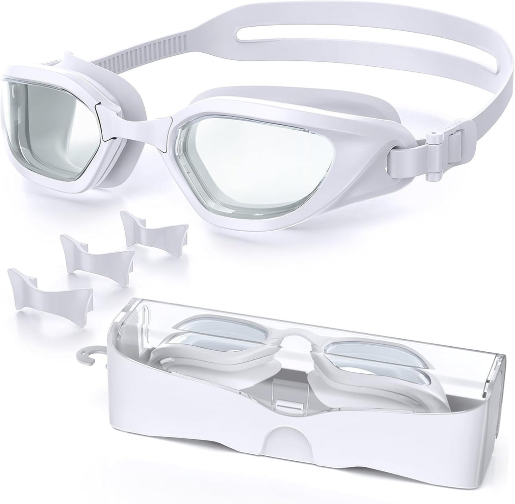 Skiennix Swim Goggles - Anti-Fog, UV Protection, No Leakage | Wide View for Adults & Youth