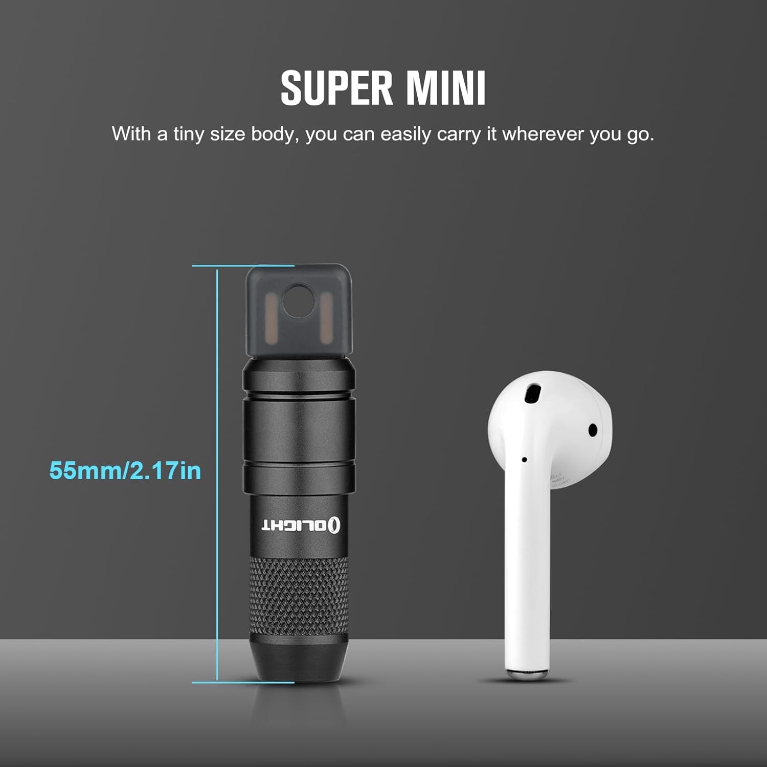 OLIGHT IMINI 2 EDC Keychain Flashlight - 50 Lumens Compact & Portable Mini LED Lights for Everyday Carry
