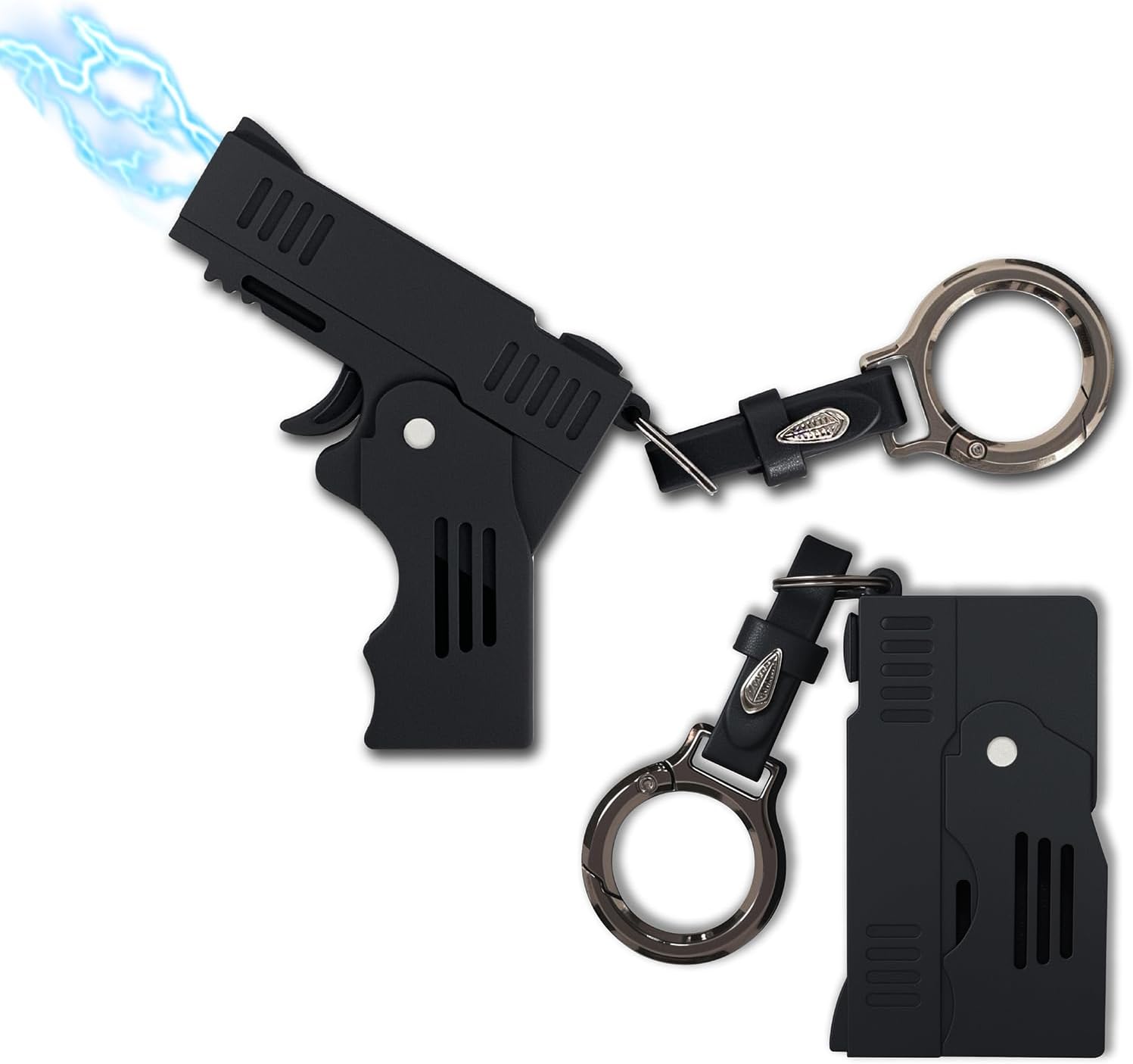 Skiennix Mini Stun Gun - Rechargeable Personal Security Device with Safety Switch & LED Flashlight