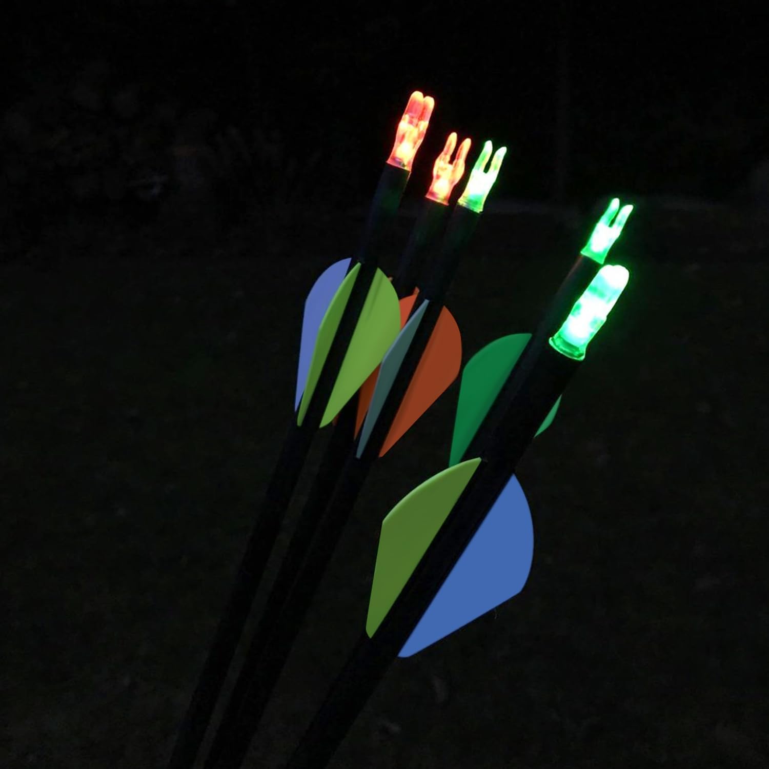 Skiennix Lighted Nocks for Arrows - Bowstring Activation, 6-Pack for .166/G, .204/X, .233/H, .244/S, .246/GT