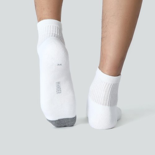 WANDER Men's Cushioned Ankle Socks 8 Pack Breathable Running Socks for Activewear, Comfort Casual Socks 9-12/12-15