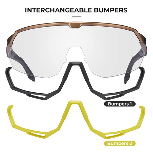 CARFIA Polarized Cycling Sunglasses for Men - 3 Interchangeable Lenses UV400/Shockproof/HD Vision CA5390