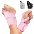 Bracoo 2 Pack Wrist Brace Compression Wraps – Adjustable Support for Carpal Tunnel, Tendonitis, Arthritis, Pain Relief – Sports Wristbands for Fitness & Weightlifting – Fits Left & Right Hands – WS10