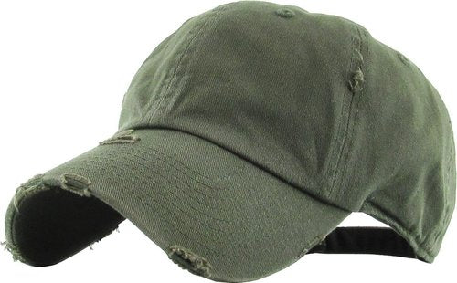 KBETHOS Vintage Washed Distressed Cotton Dad Hat - Adjustable Unisex Baseball Cap in Classic Style
