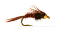 Bead Head Flash Back Pheasant Tail Mayfly Nymph Flies Tied on Mustad Signature Fly Hooks - 12 Flies (Assortment)