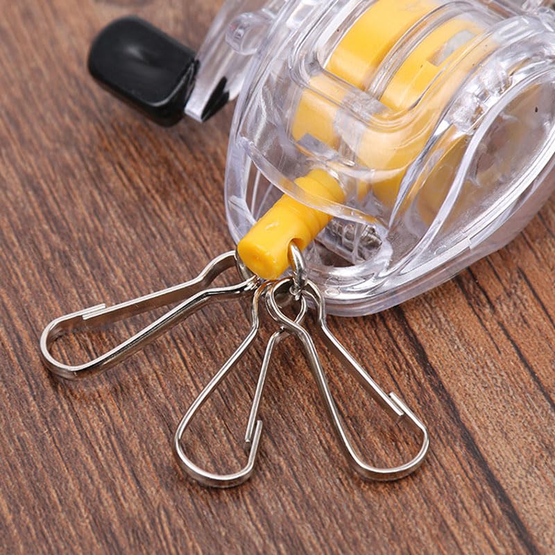 Retractable Fishing Reel Keychain - Durable Portable Angler Accessory