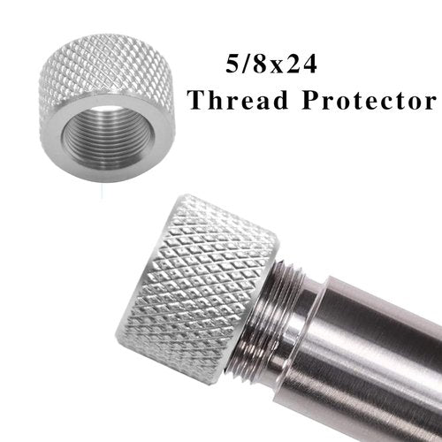 DB TAC 5/8''x24 TPI Thread Protector Aluminum 6061 T6 Silver Color 5/8''-24 TPI Thread