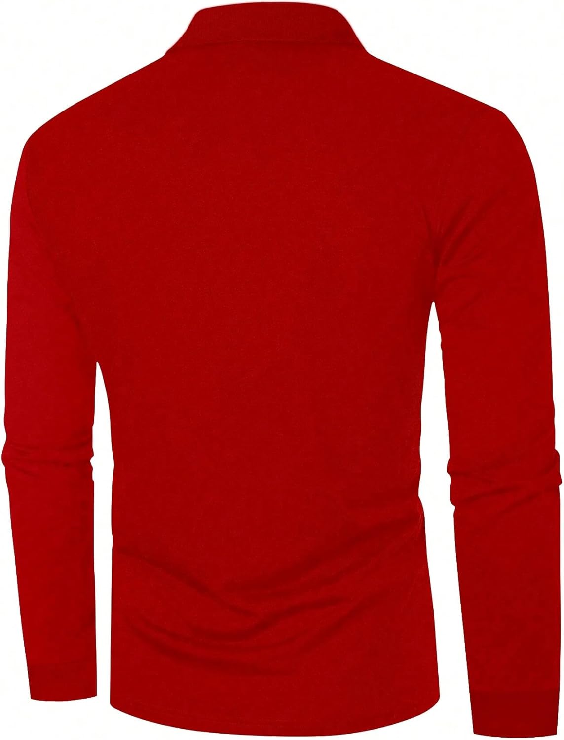 Skiennix Men's Long Sleeve Polo Shirt - Stylish Solid & Striped Designs for Casual Daily Wear