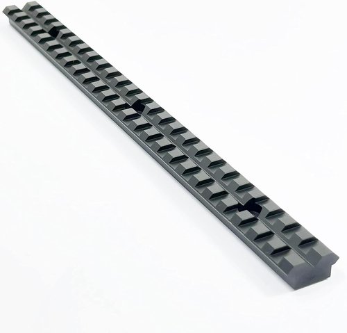 Crotek 10-Inch Picatinny Rail Mount - Durable Aluminum with 25 Slots | Sleek Black Finish