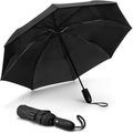G4Free Windproof Travel Umbrella - 46-Inch Automatic Compact Design with Double Canopy & Fiberglass Frame