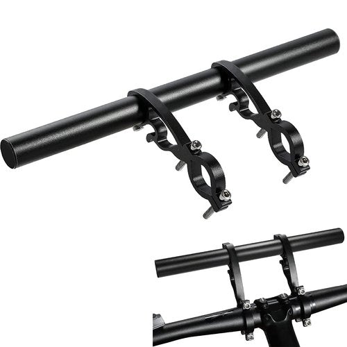 Bike Bicycle Double Handlebar Extender Extension,11.8"(30 cm) Aluminum alloy Super Long Bracket Accessories，For Bike Mounts,GPS Units, Headlights,Light Lamp,Phone Mount,For 20mm-32mm caliber