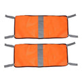 Lxmxgk Blaze Orange Safety Panel, Blaze Orange Mesh Safety Panel with Reflective Strips, Lightweight High Visibility Hunting and Outdoors Safety Panel for Backpacks, Tents, Blinds, and Gear (4)
