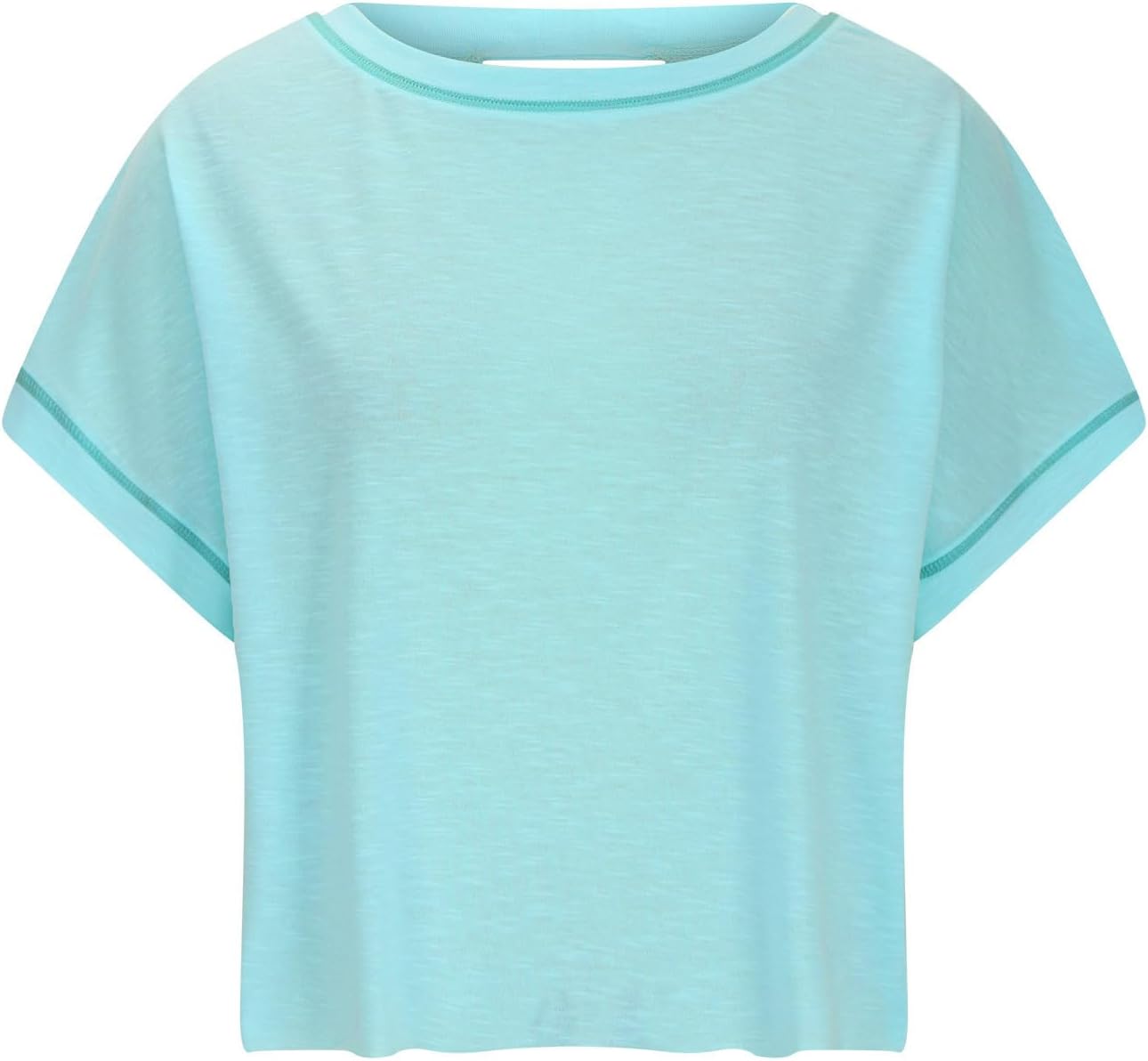 Skiennix Women's Open Back Workout Tops - Y2K Short Sleeve Yoga Shirts | Casual Backless Crop Tees