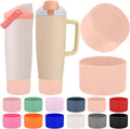 Mity Rain Protective Silicone Boots for Owala 30oz & 40oz FreeSip Sway Bottles - Light Peach, Enhances Stability & Prevents Scratches
