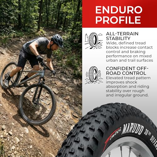 Fincci 29x2.10 Mountain Bike Tire & Tube Set - Black, Foldable, 52-622