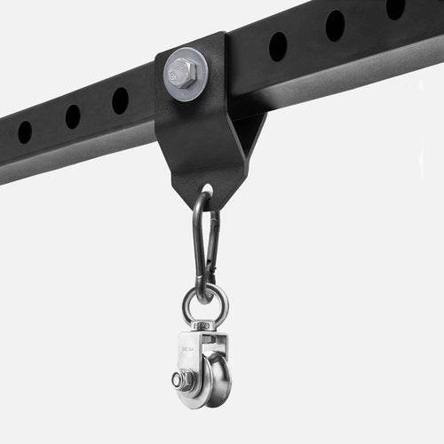 LHERUT Power Rack Shackle Band Attachment Custom Pulley System Accessories,Squat Rack Crossmember Shankle Bolts DIY Cage Add on LAT Pull Down Bar Tool for Grm (0.625‘’ Holes)