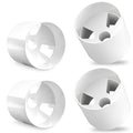 4PCS Golf Hole Cup,ABS Ivory White Plastic Golf Cups,Dimension 4" Depth, Diameter 4 1/4 inches,Fits PGAL|PGA|USGA Regulations,for Backyard Practice