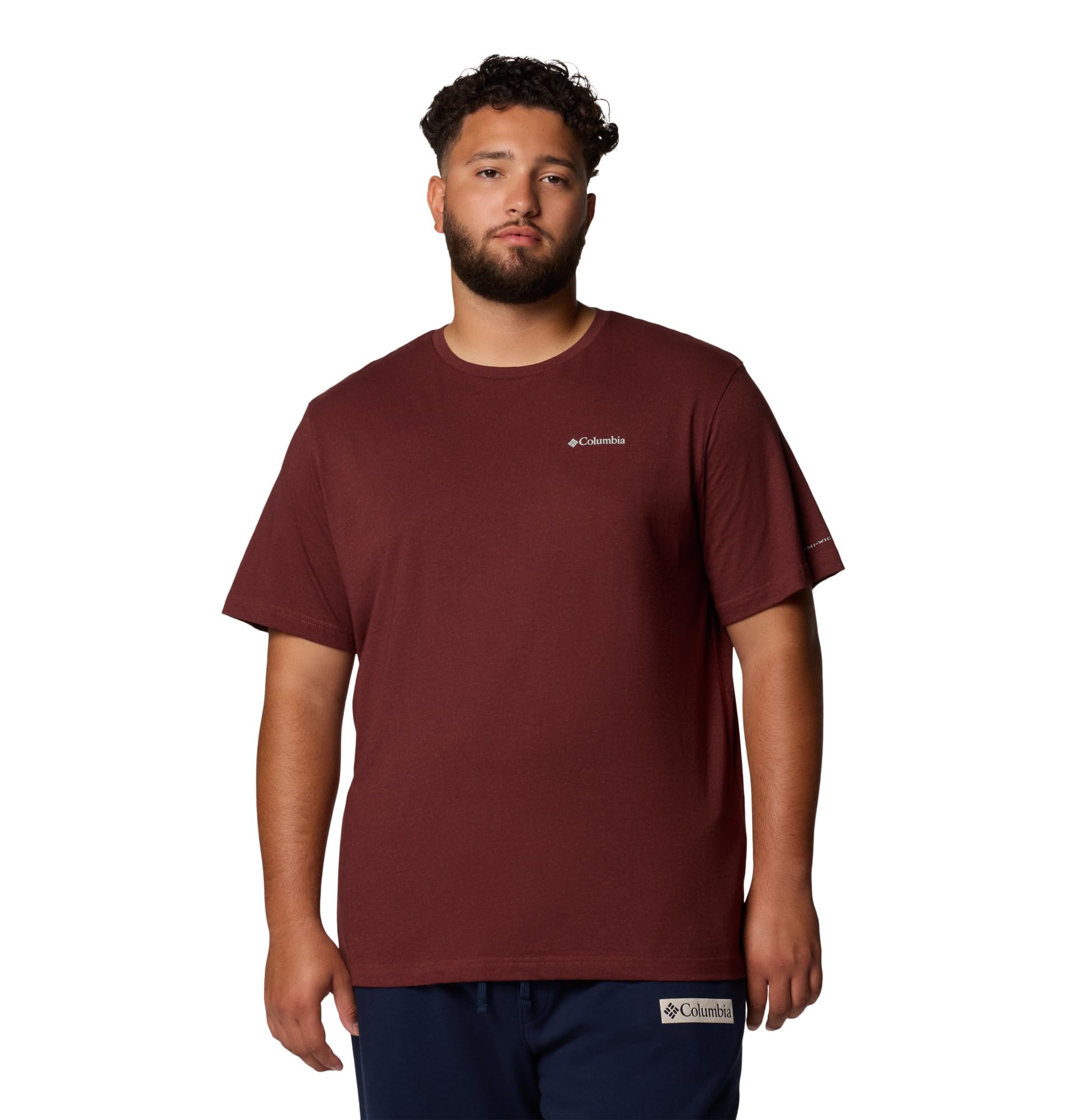 Columbia Men's Thistletown Hills Short Sleeve T-Shirt, Spice Heather, X-Large Tall