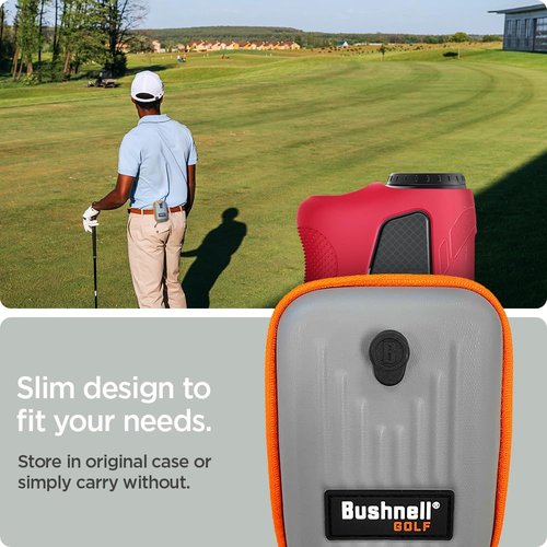 Spigen Golf Silicone Fit Rangefinder Case Designed for Bushnell Rangefinder Tour V6 Shift Protective Cover Carrying Case Golf Rangefinder Accessories - Red