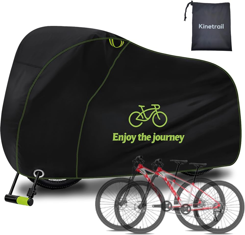 Skiennix Bike Cover for 2 Bikes - Waterproof Outdoor Protection Against Rain, Sun, and Dust