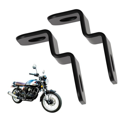 YINETTECH 2pcs M8 Mini Motorcycle Turn Signal Indicators Lights Bracket for Motorcycle Black
