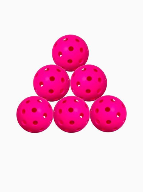 Kerozoo Neon Pink Pickleball Balls Outdoor Indoor 40 Holes -TPE Material Durable High Bounce USAPA Approved - True Flight Tournament Pickleballs - 12Pack - Gifts for Dad, Mom, Players, and Friends