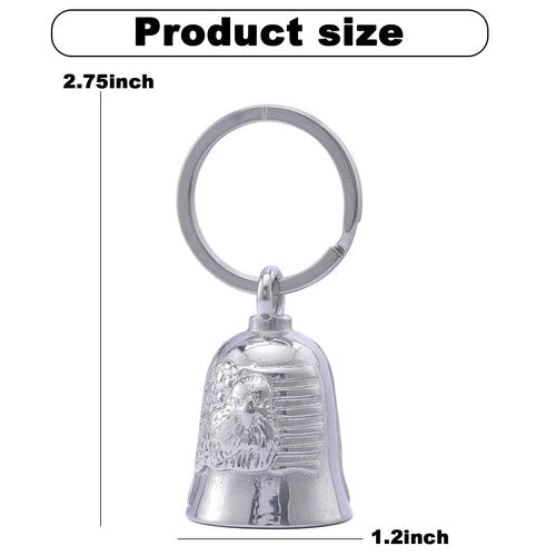 Motorcycle for Bells - Motorcycle Angel Bell for Men Women,Bell Biker Accessory,Guard Riding Safety (Black) (White)