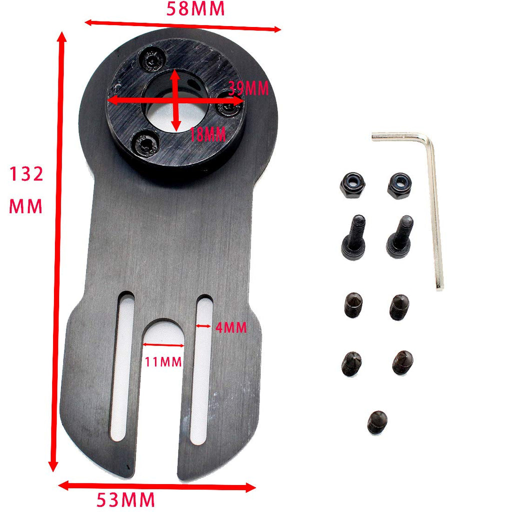 vanpro® DIY63 Series (Compatible 50) brushless Motor Mount(Snow Black, Pack of 1)