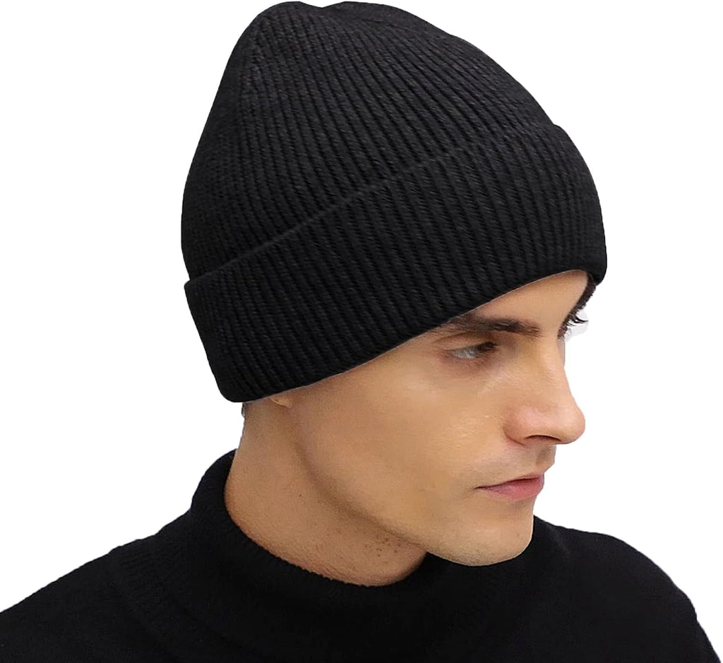 ZOORON Warm Knit Beanie - Thick Cuffed Winter Hat for Men & Women | Stylish Skull Cap