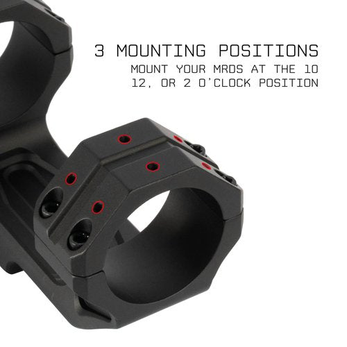 Monstrum Sidewinder Series Scope Mount with 45 Degree Canted Red Dot Sight Base | 34 mm Diameter | RMR Footprint