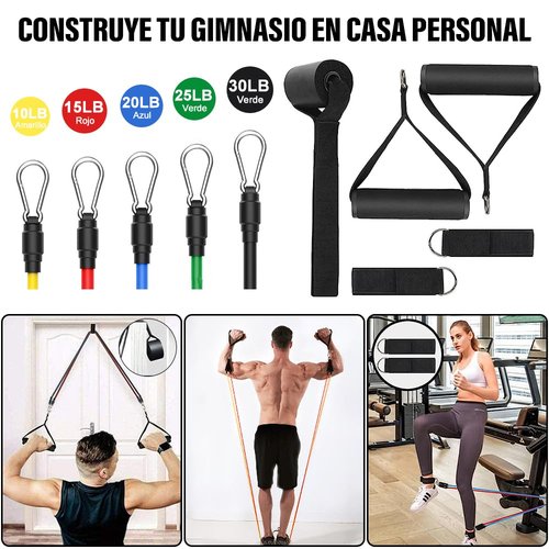 Resistance Bands for Exercise, EASYTAO 17PCS Resistance Bands, Latex Elastic Yoga Straps with Handles, Carrying Bag, Ankle Straps and Anchor Accessory for Door Yoga