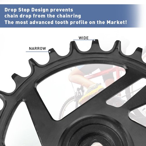 WEEROCK Mountain Bike Crankset 1 Piece/Single 32T Charing Crank Set with 170mm Arm for Bicycle MTB, Compatible with Single Speed Bicycle and 6/7/8/9/10/11 Speeds Bike