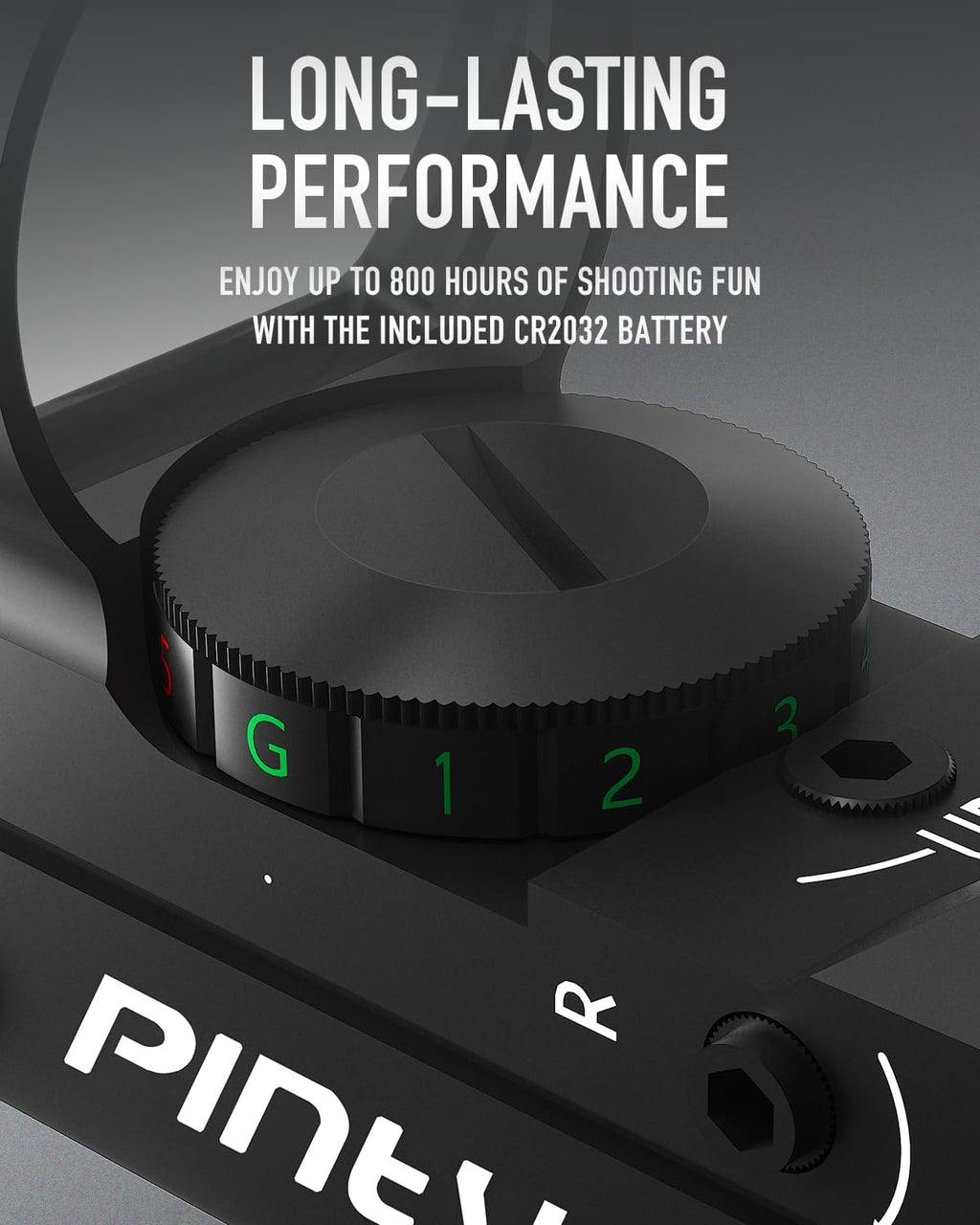 PINTY Red Dot Sight - Reflex Sight with Red/Green Dot & Multiple Reticles for Pistol/Rifle