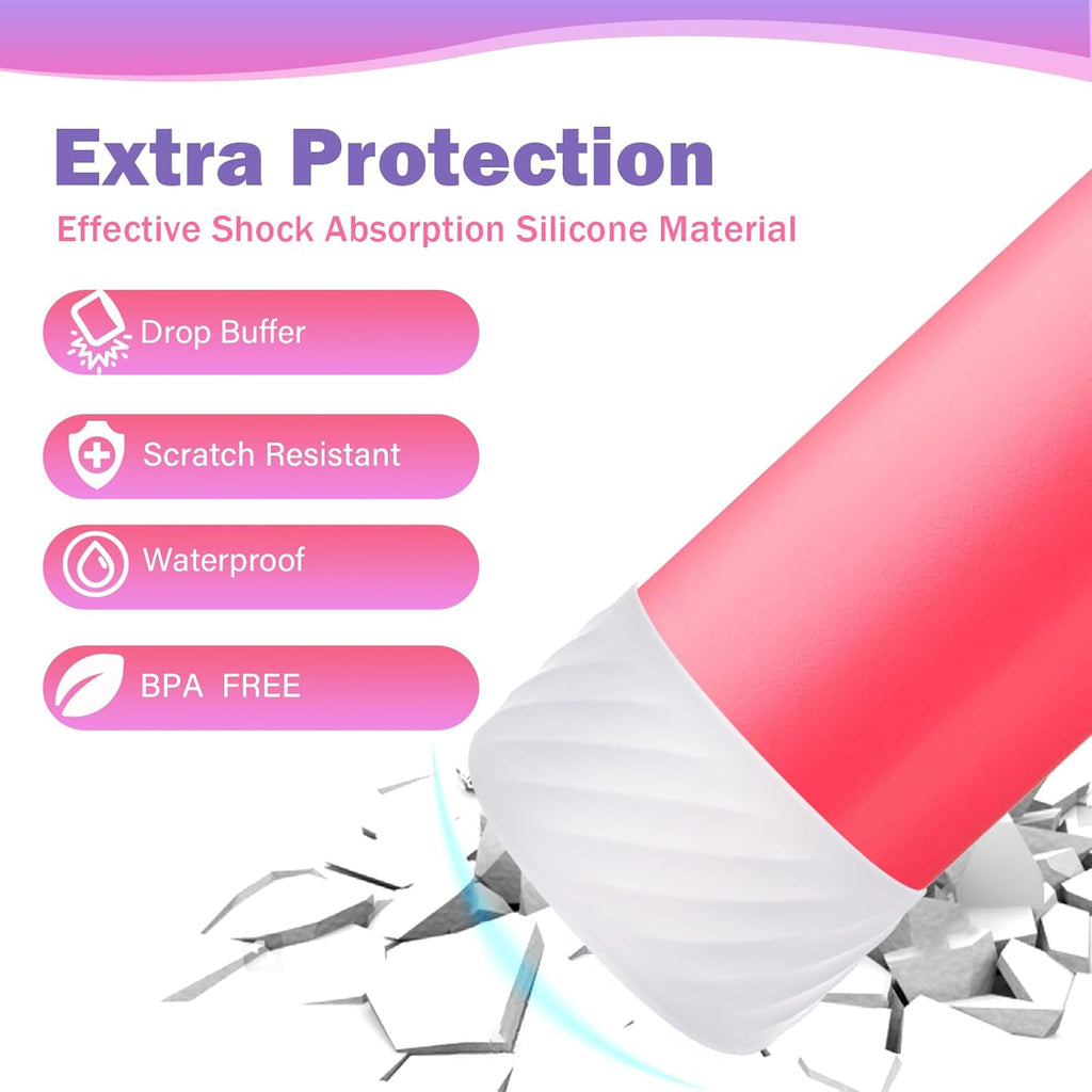 Owala Silicone Boot Base Sleeve - 2Pcs Protective Bottom Bumper for Water Bottle | BPA Free